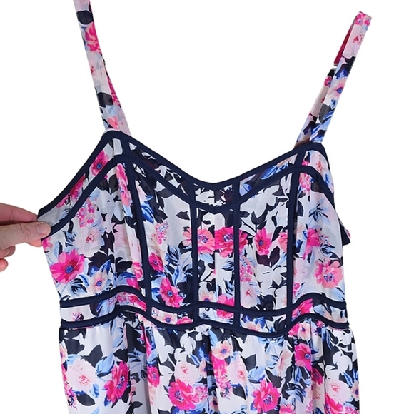 Torrid Floral Chiffon Babydoll Cami Top - Picture 4 of 8